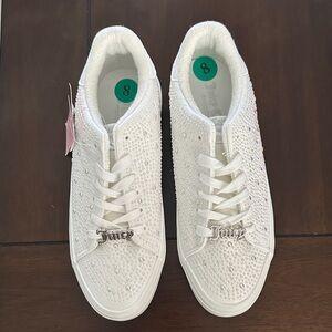 Juicy Couture Women's Sparkling White Sneakers